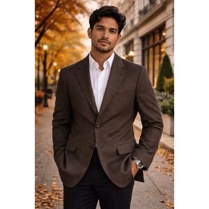 Hugo Boss Da Vinci Blazer Mens 52 Virgin Wool 3-Button Old Money Officecore